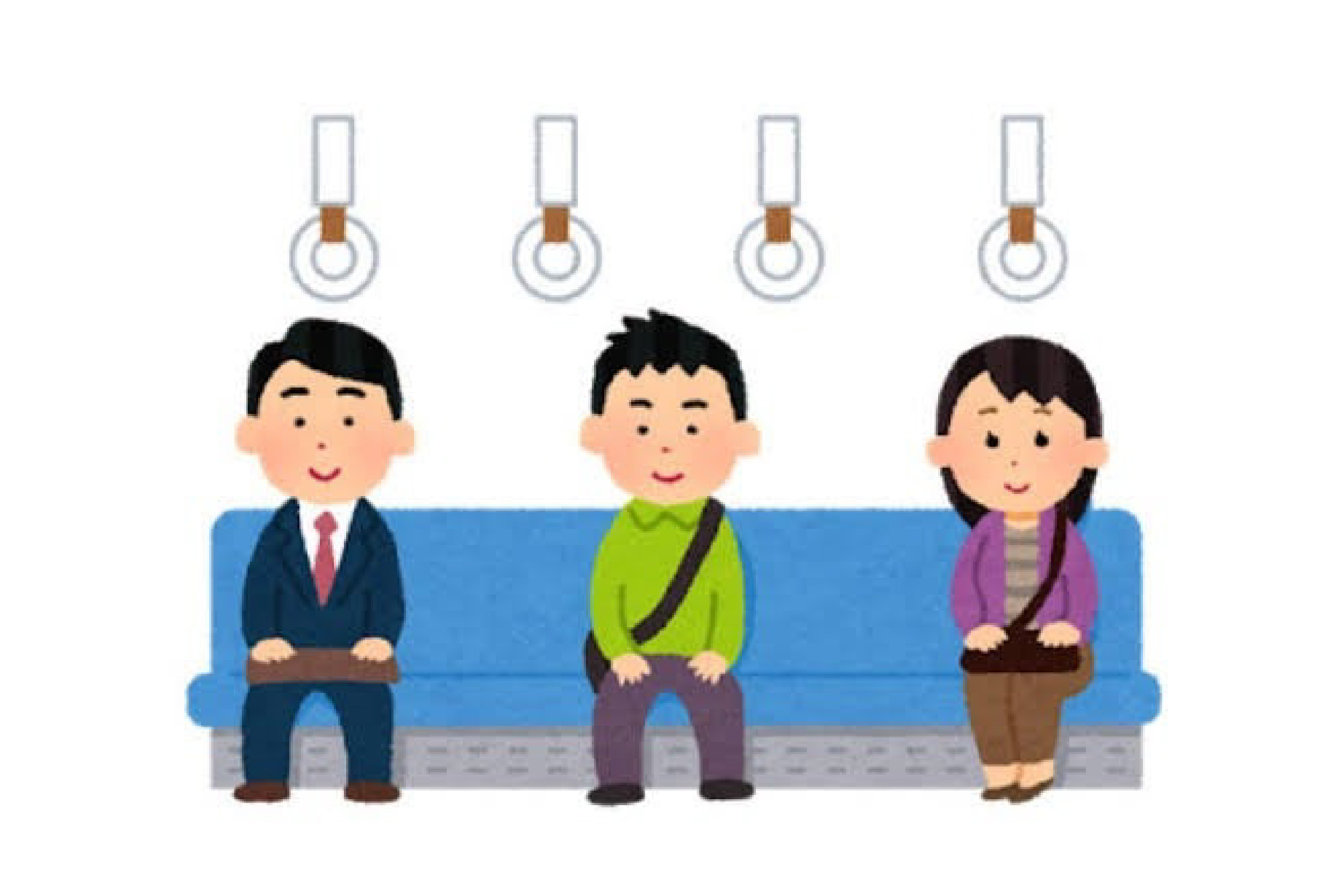 イラスト 電車内